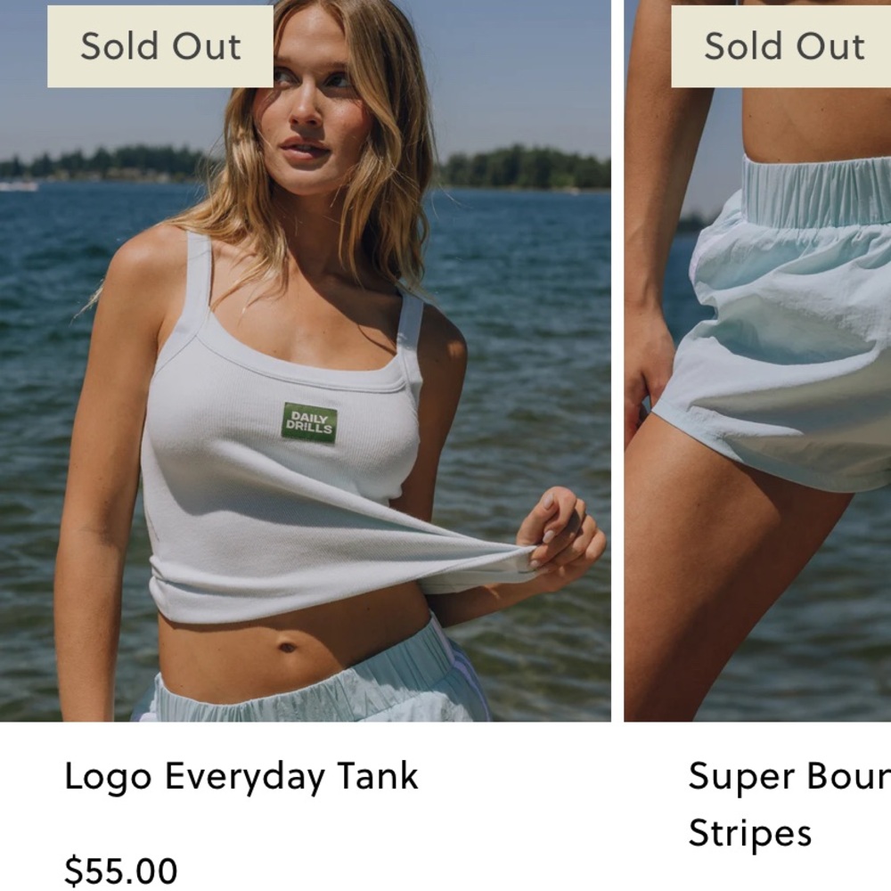 Daily Drills Logo Everyday Tank- Lake Day